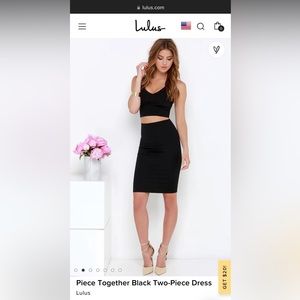 Perfect little black two piece!